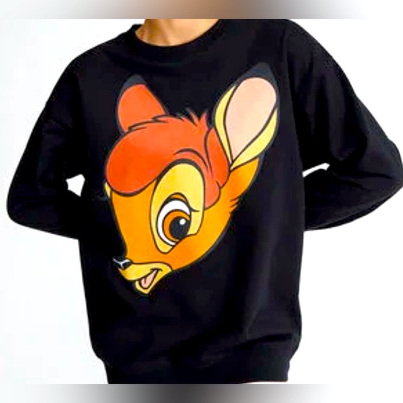 Disney Tops - Disney Black and Orange Bambi Hoodie